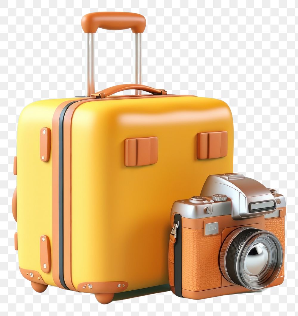 PNG Suitcase luggage camera technology. 