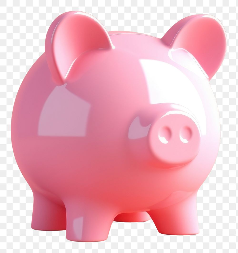 PNG Pig pink representation investment. AI generated Image by rawpixel.