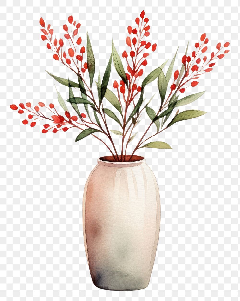 PNG  Flower plant vase decoration. AI generated Image by rawpixel.