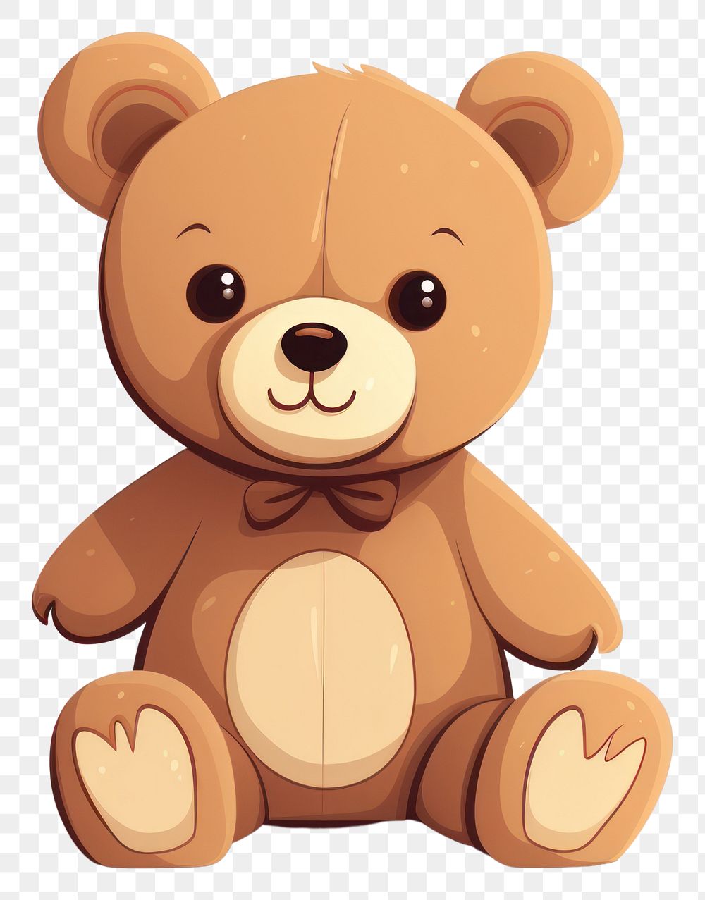 PNG  Cute bear toy white background. AI generated Image by rawpixel.