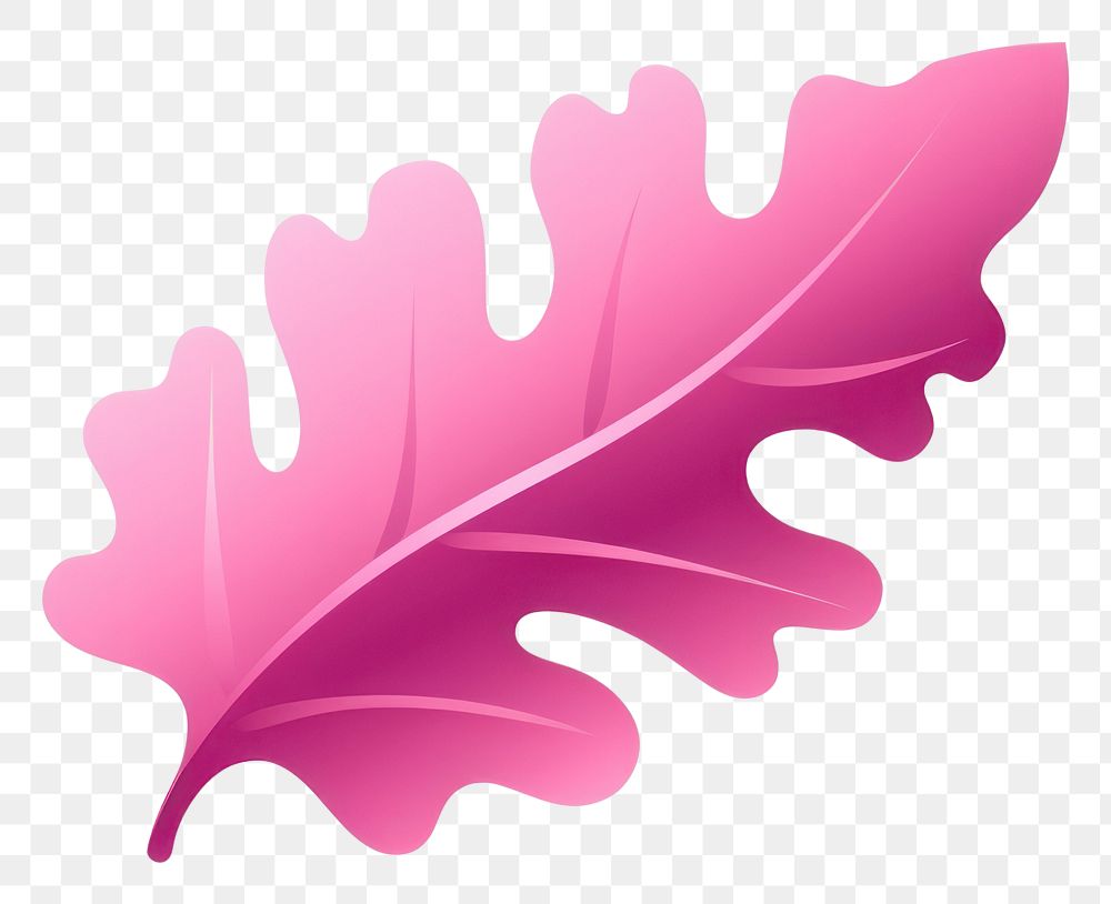 PNG Leaf plant pink transparent background. AI generated Image by rawpixel.