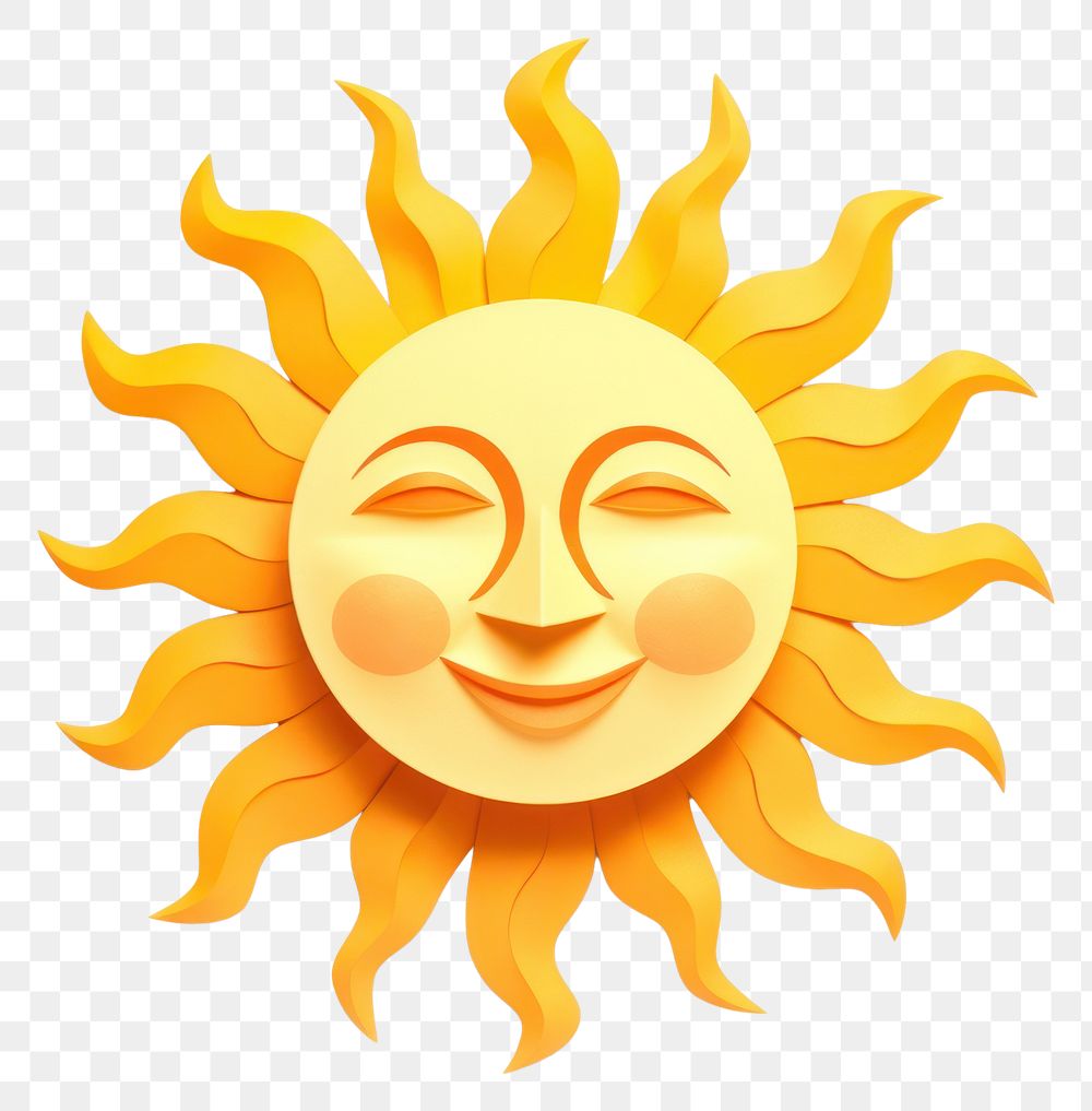 PNG  Face sun creativity happiness. AI generated Image by rawpixel.
