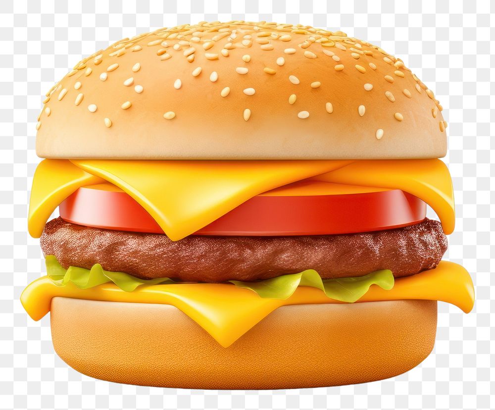 PNG Cheese burger food transparent background. 