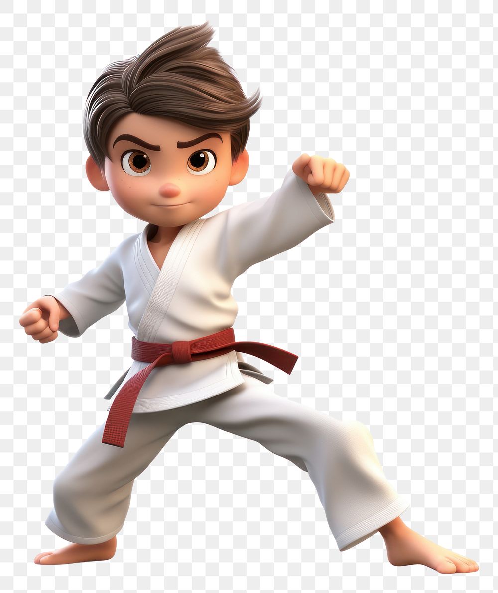 PNG Karate cartoon sports cute. AI generated Image by rawpixel.