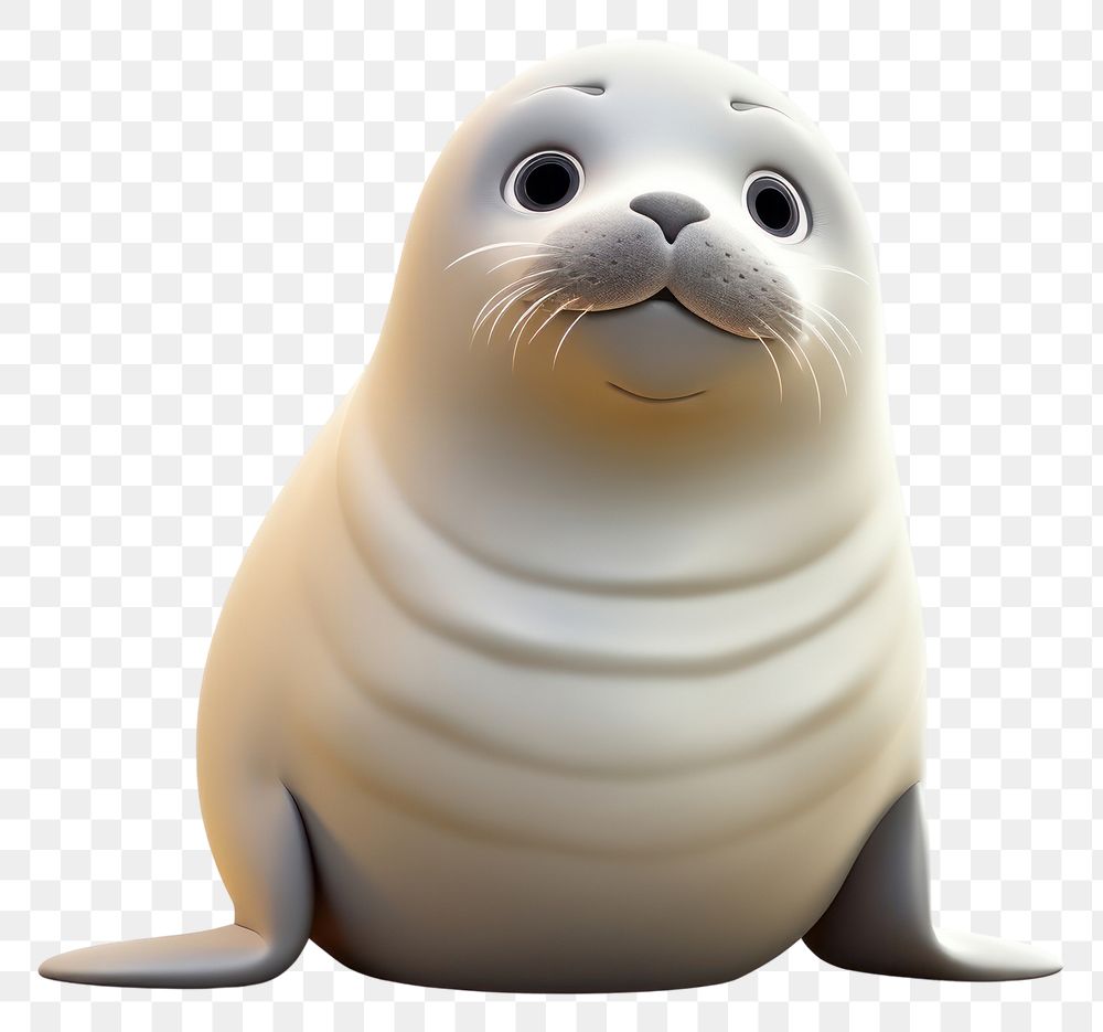 PNG Seal cartoon animal mammal. AI generated Image by rawpixel.