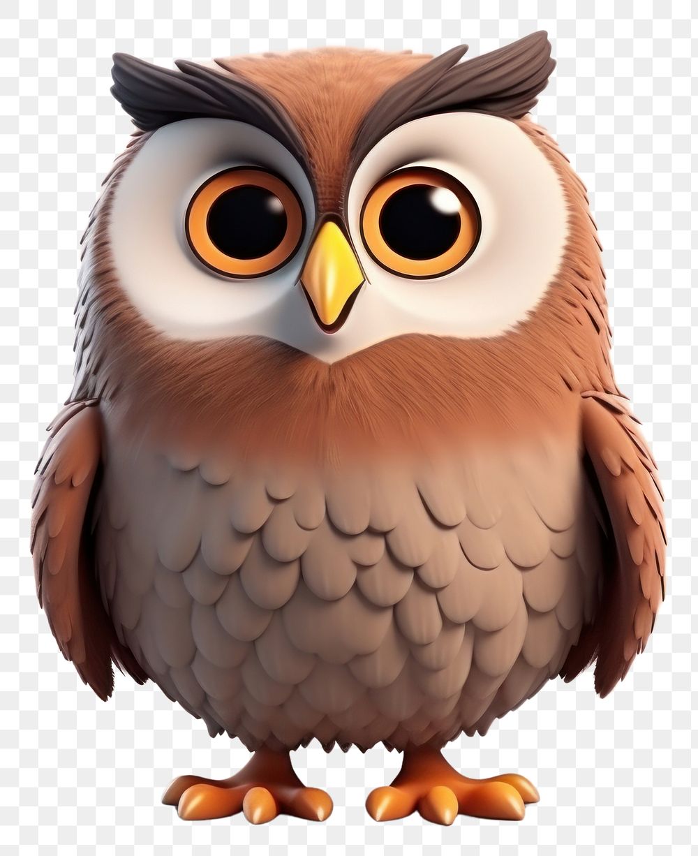 PNG Owl cartoon animal bird. 