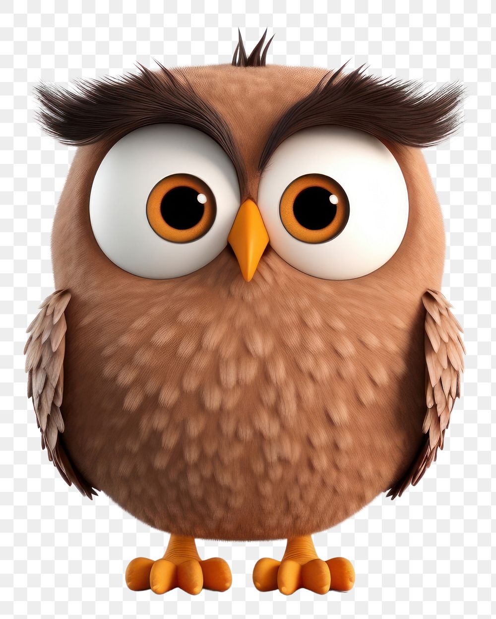 PNG Owl cartoon animal bird. 