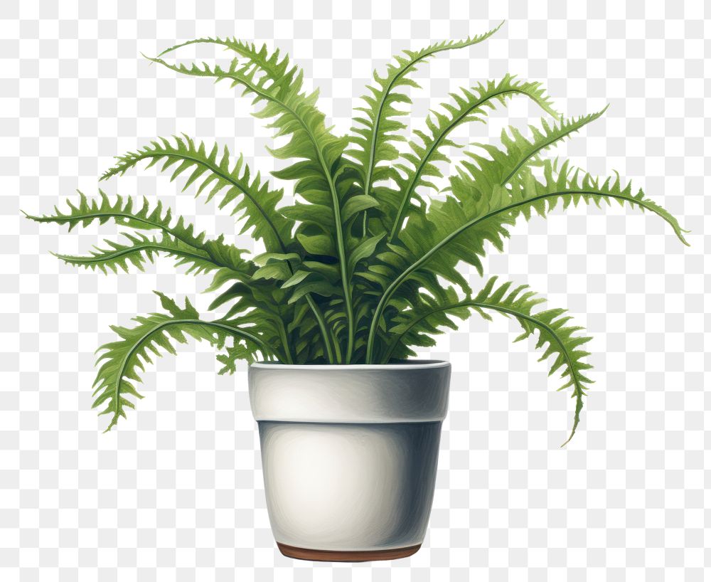 PNG Plant leaf fern houseplant. AI generated Image by rawpixel.