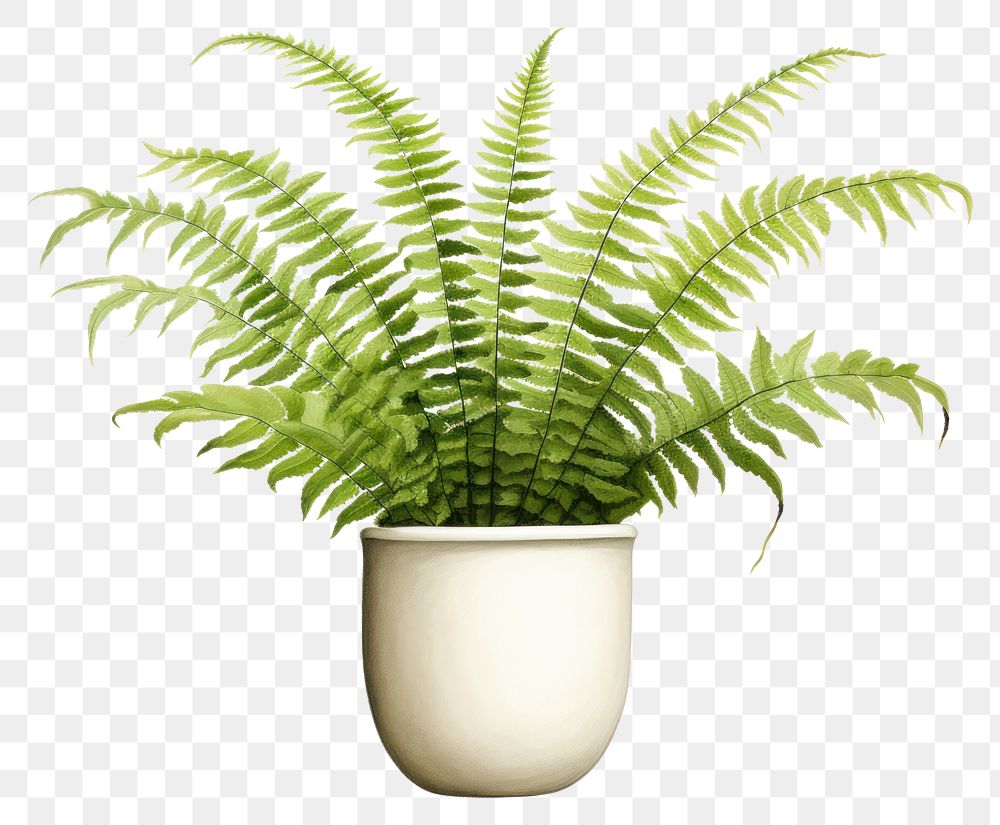 PNG Plant fern houseplant freshness. AI generated Image by rawpixel.