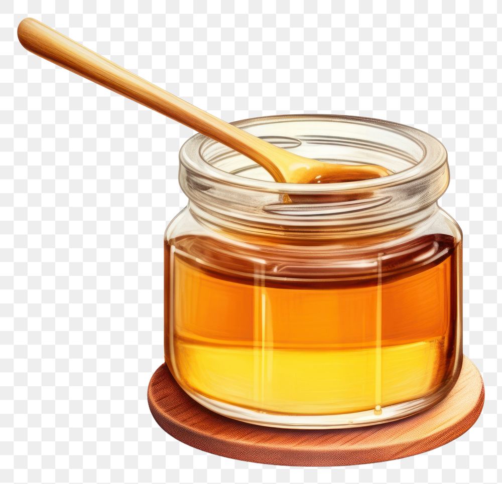 PNG Honey jar refreshment transparent background