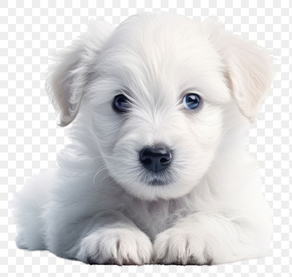 PNG Puppy mammal animal white. AI generated Image by rawpixel.