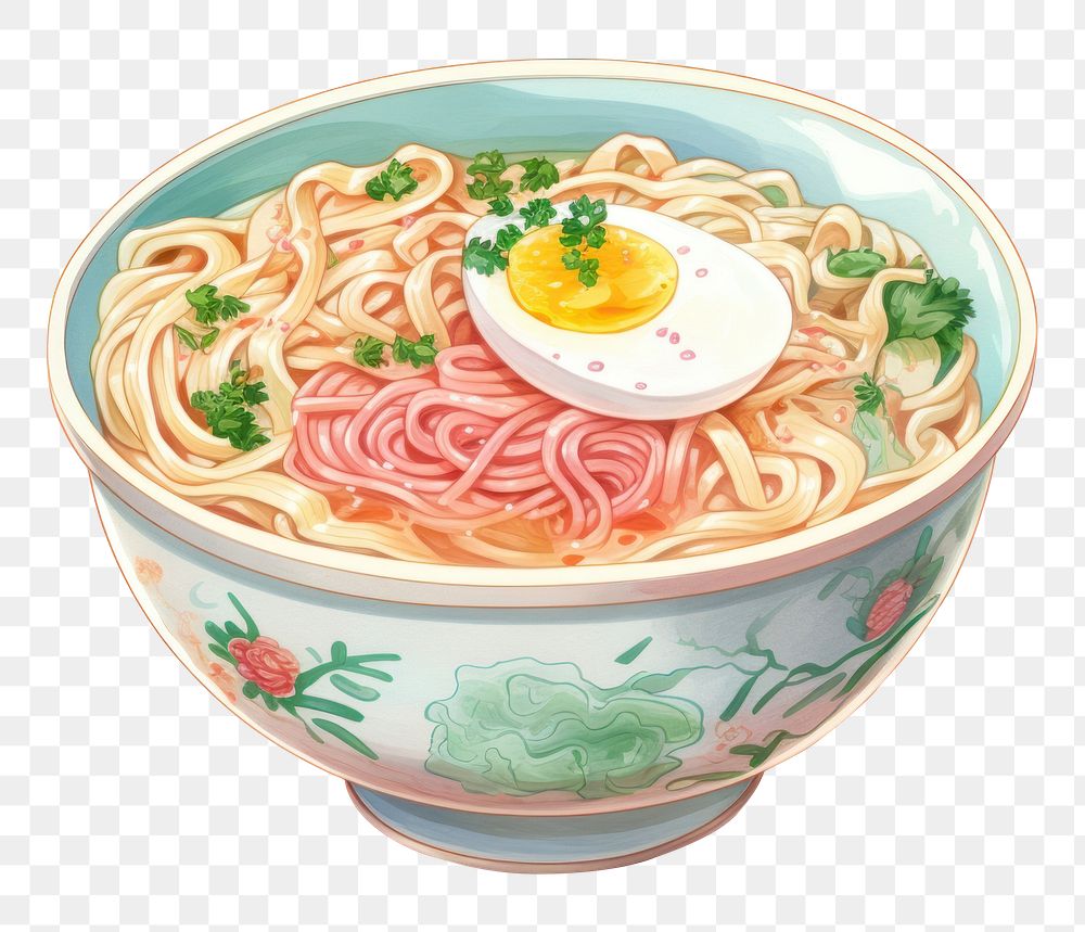 PNG Noodle ramen food soup. 