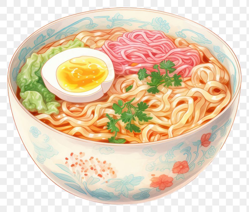 PNG Noodle ramen food soup. AI generated Image by rawpixel.