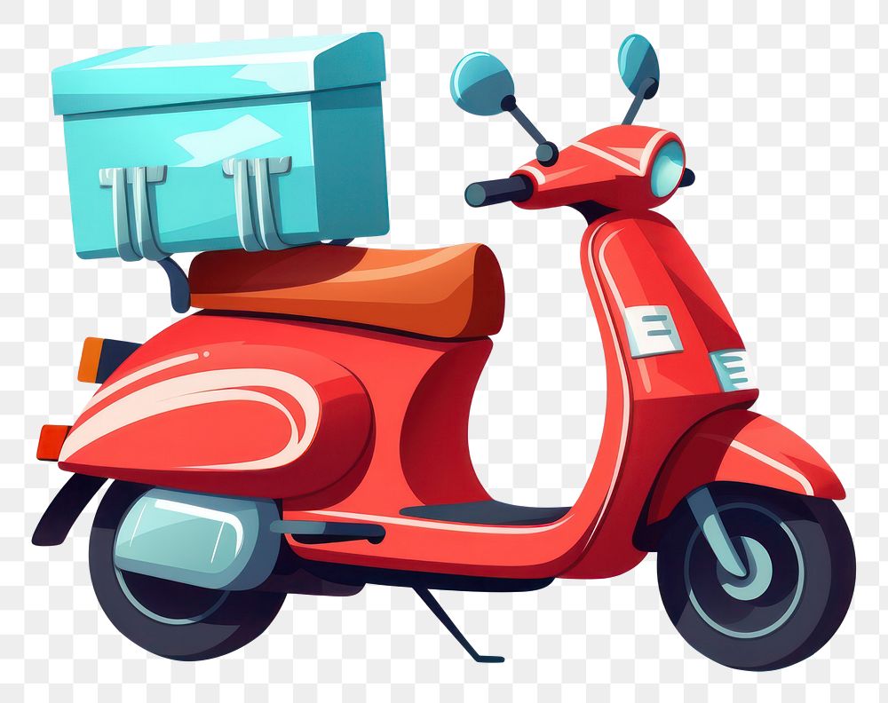 PNG Scooter motorcycle vehicle vespa. AI generated Image by rawpixel.