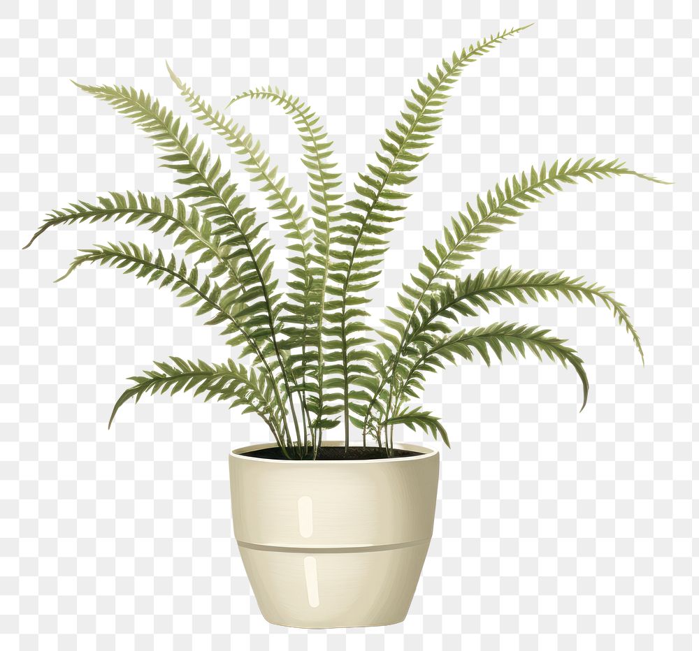PNG Plant leaf fern houseplant. AI generated Image by rawpixel.