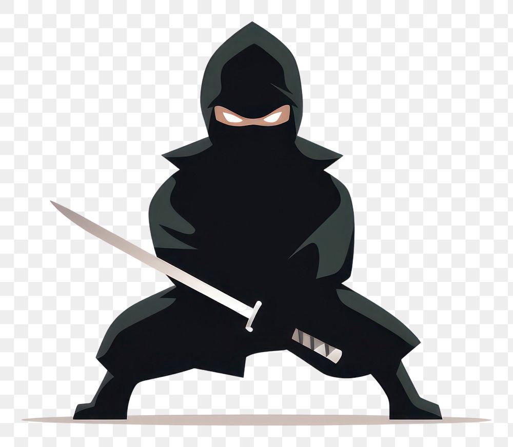 PNG Weapon sword ninja white background. AI generated Image by rawpixel.