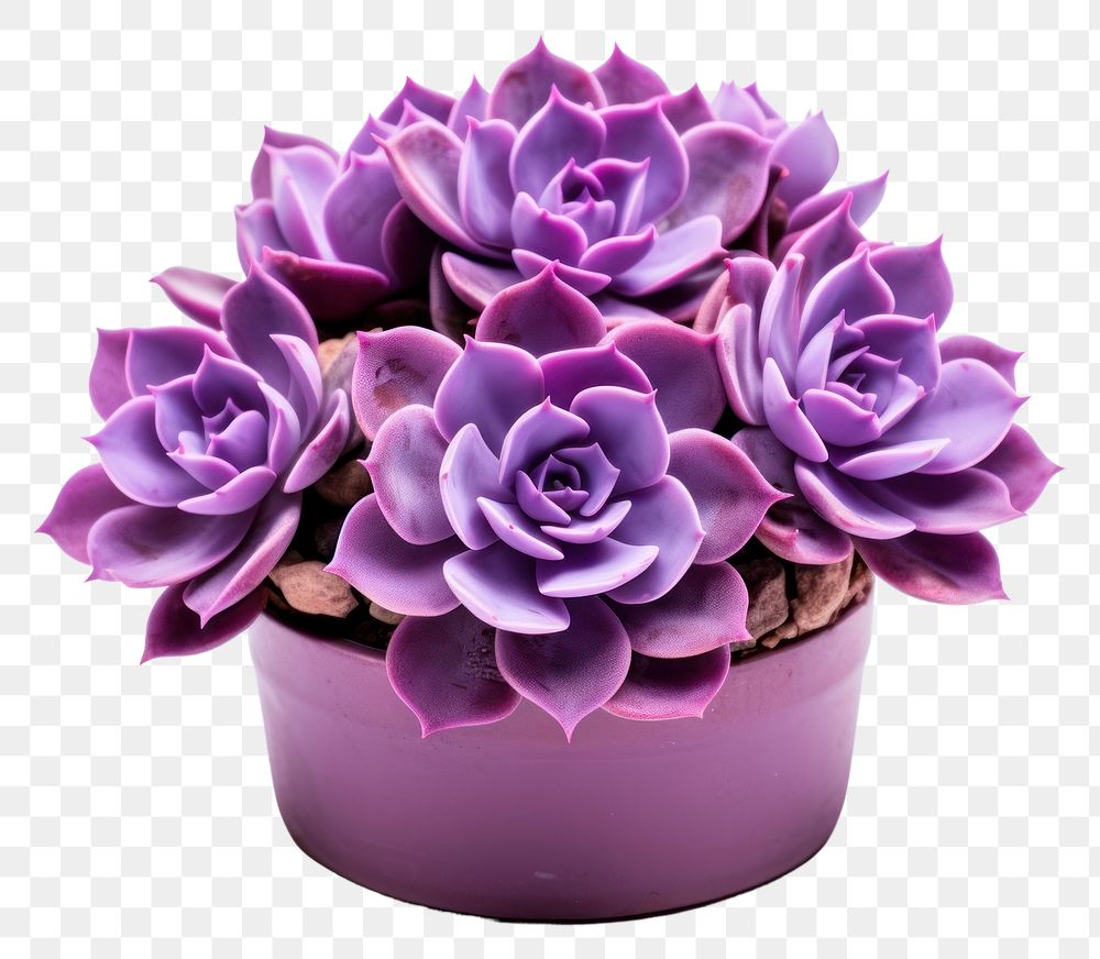 PNG Purple plant petal vase. AI generated Image by rawpixel.