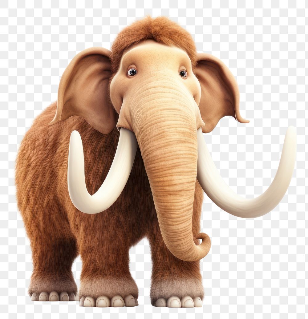 PNG  Elephant wildlife mammoth cartoon. AI generated Image by rawpixel.