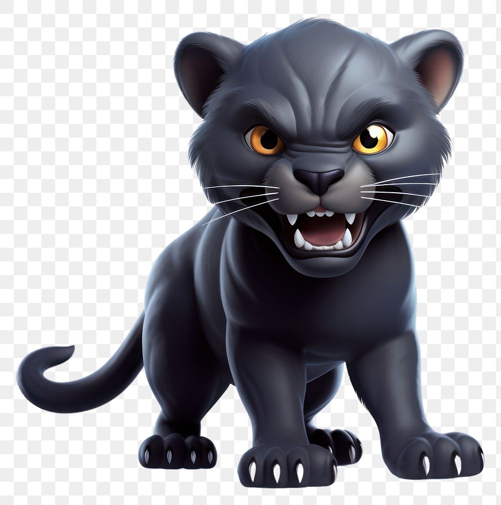 PNG Cartoon panther mammal animal. 