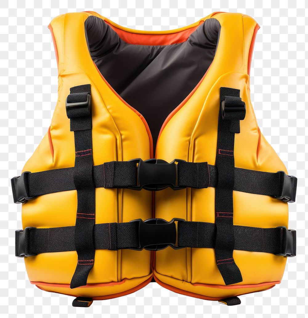 PNG Life jacket lifejacket white background inflatable. AI generated Image by rawpixel.