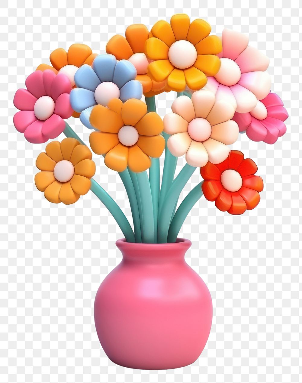 PNG Vase flower plant art. AI generated Image by rawpixel.