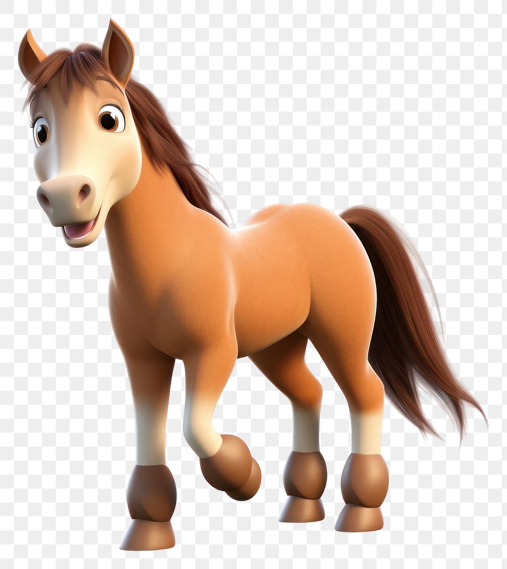 PNG Horse cartoon mammal animal. AI generated Image by rawpixel.