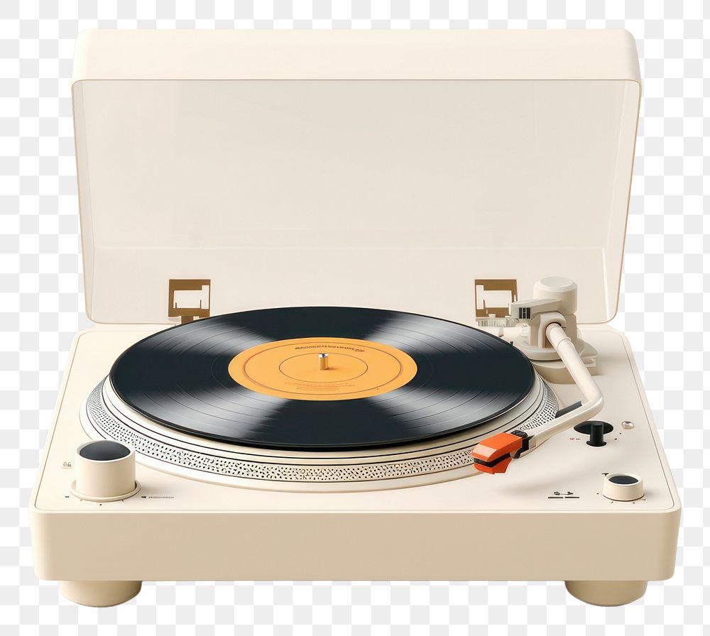 PNG Electronics turntable white background gramophone. 