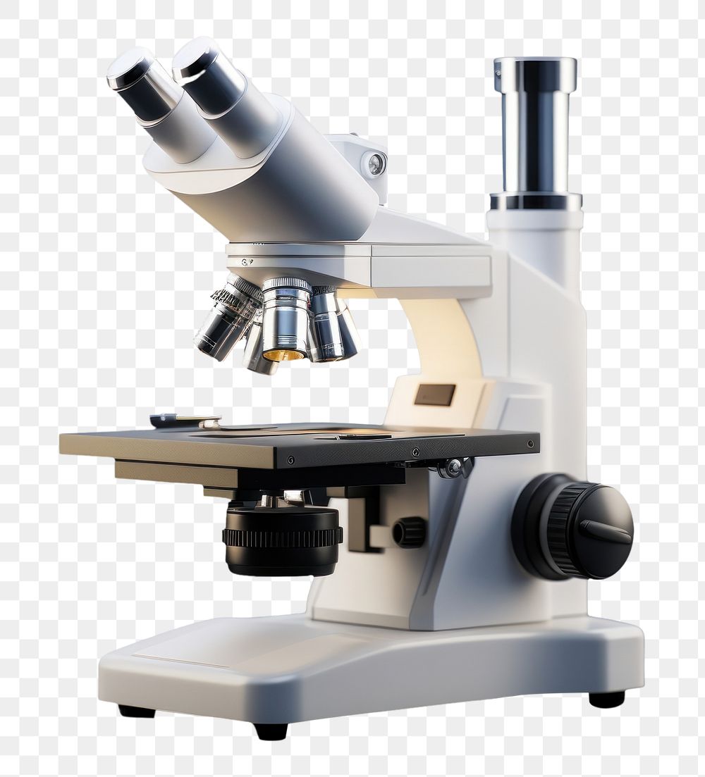 PNG Microscope magnification technology laboratory. 