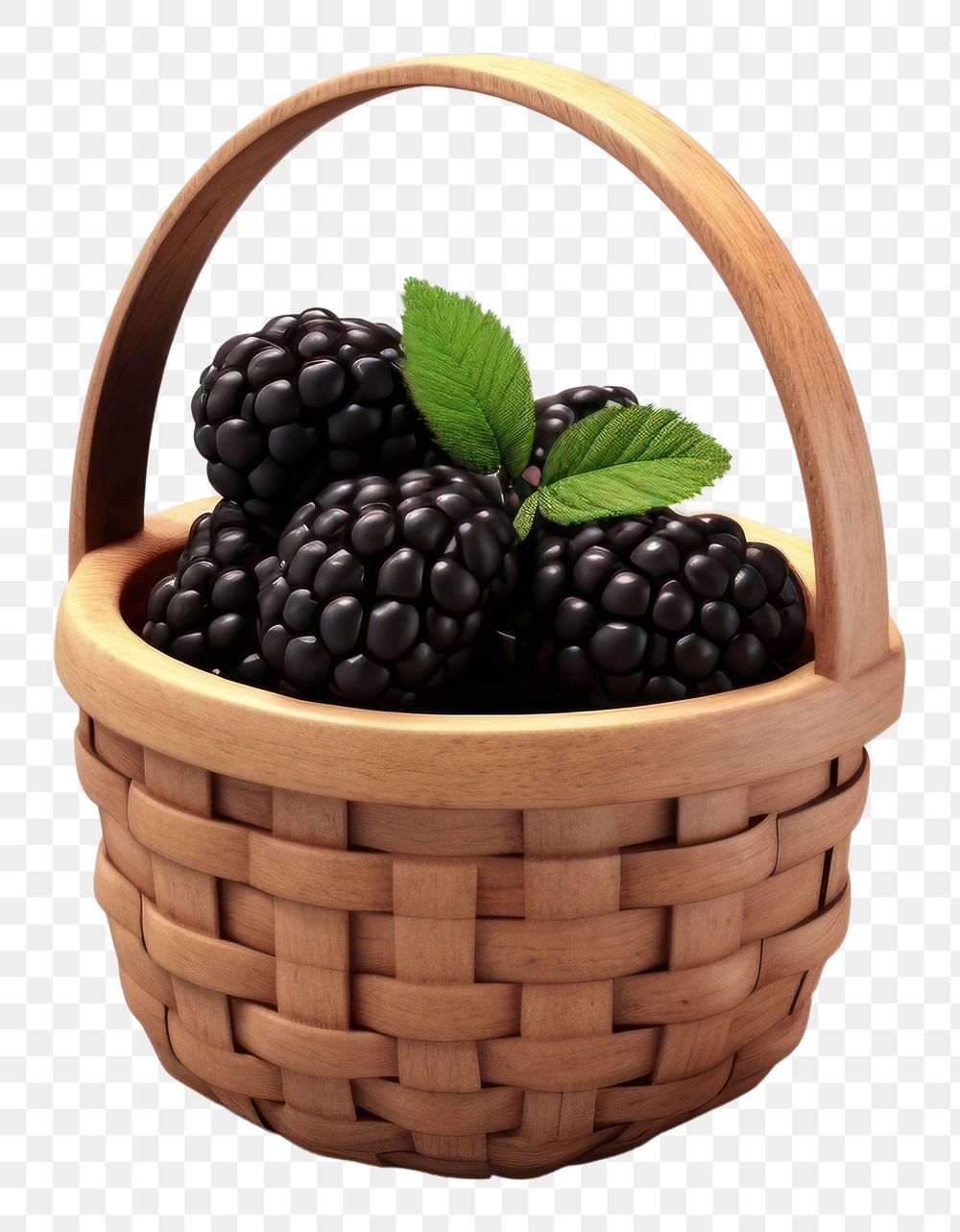 PNG Blackberry basket fruit plant. AI generated Image by rawpixel.
