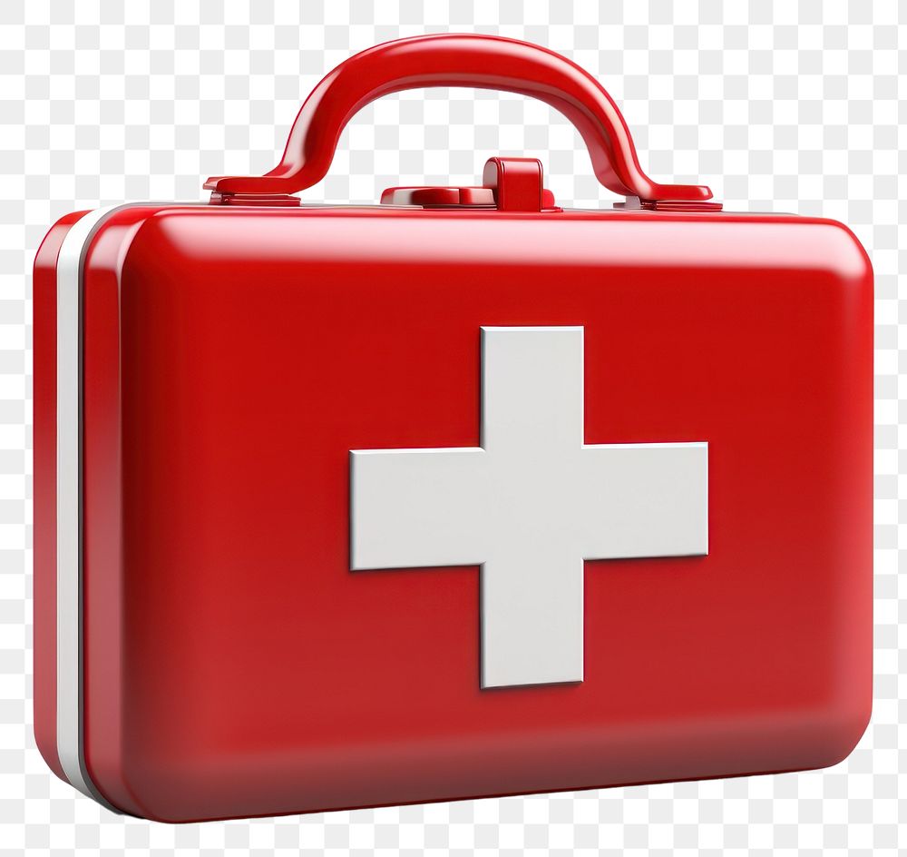 PNG White background first aid furniture suitcase. AI generated Image by rawpixel.