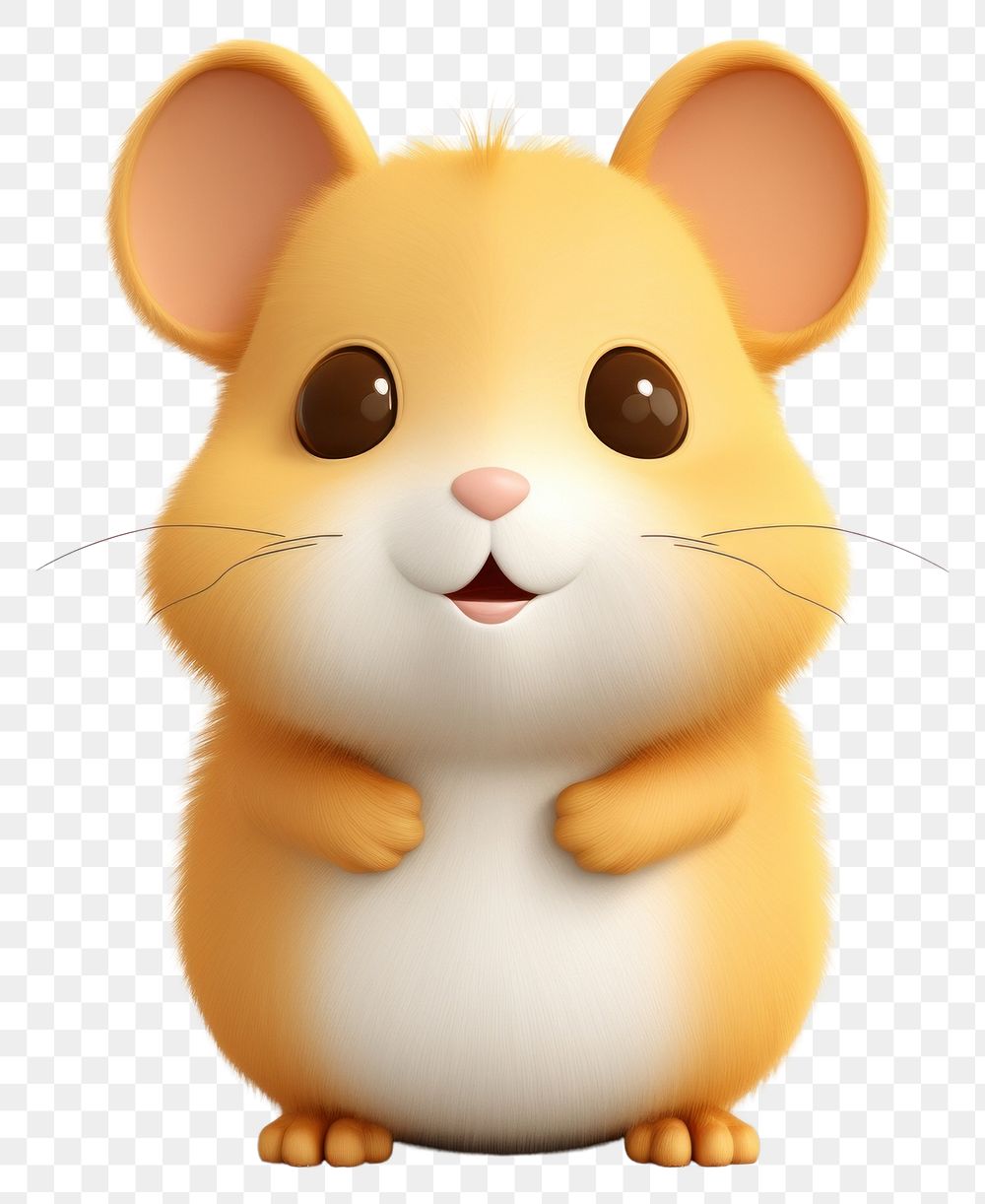 PNG Hamster cartoon rodent animal. AI generated Image by rawpixel.