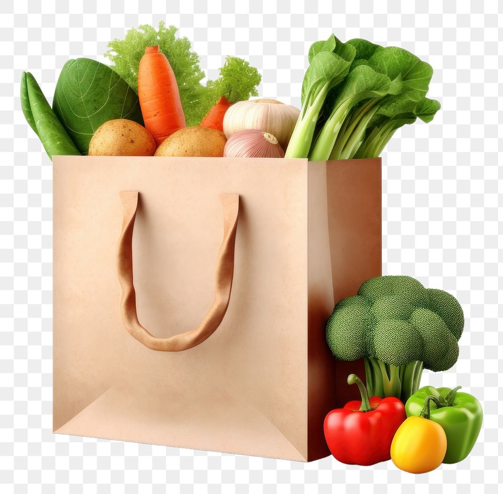 PNG Bag vegetable plant food. AI generated Image by rawpixel.