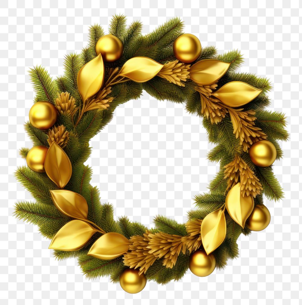 PNG Christmas jewelry wreath plant. AI generated Image by rawpixel.