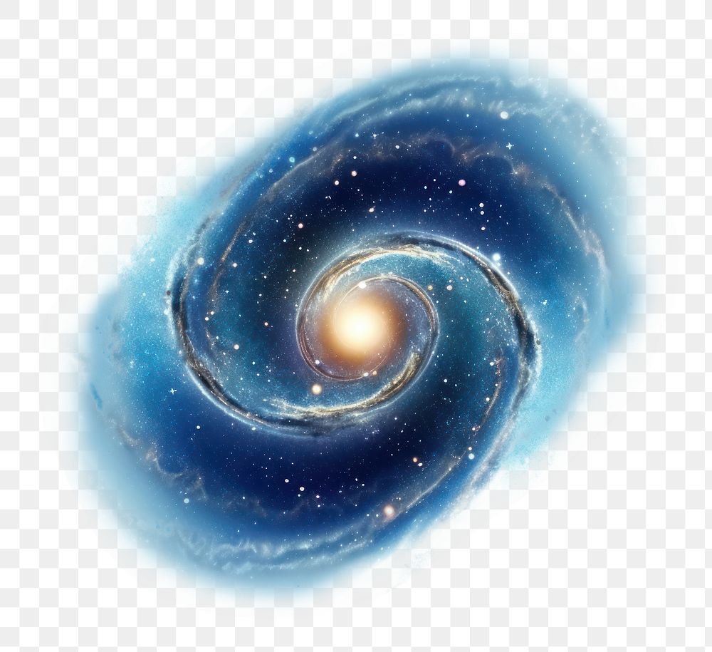 PNG 3d render of galaxy, cartoon animation style, isolated on transparent background