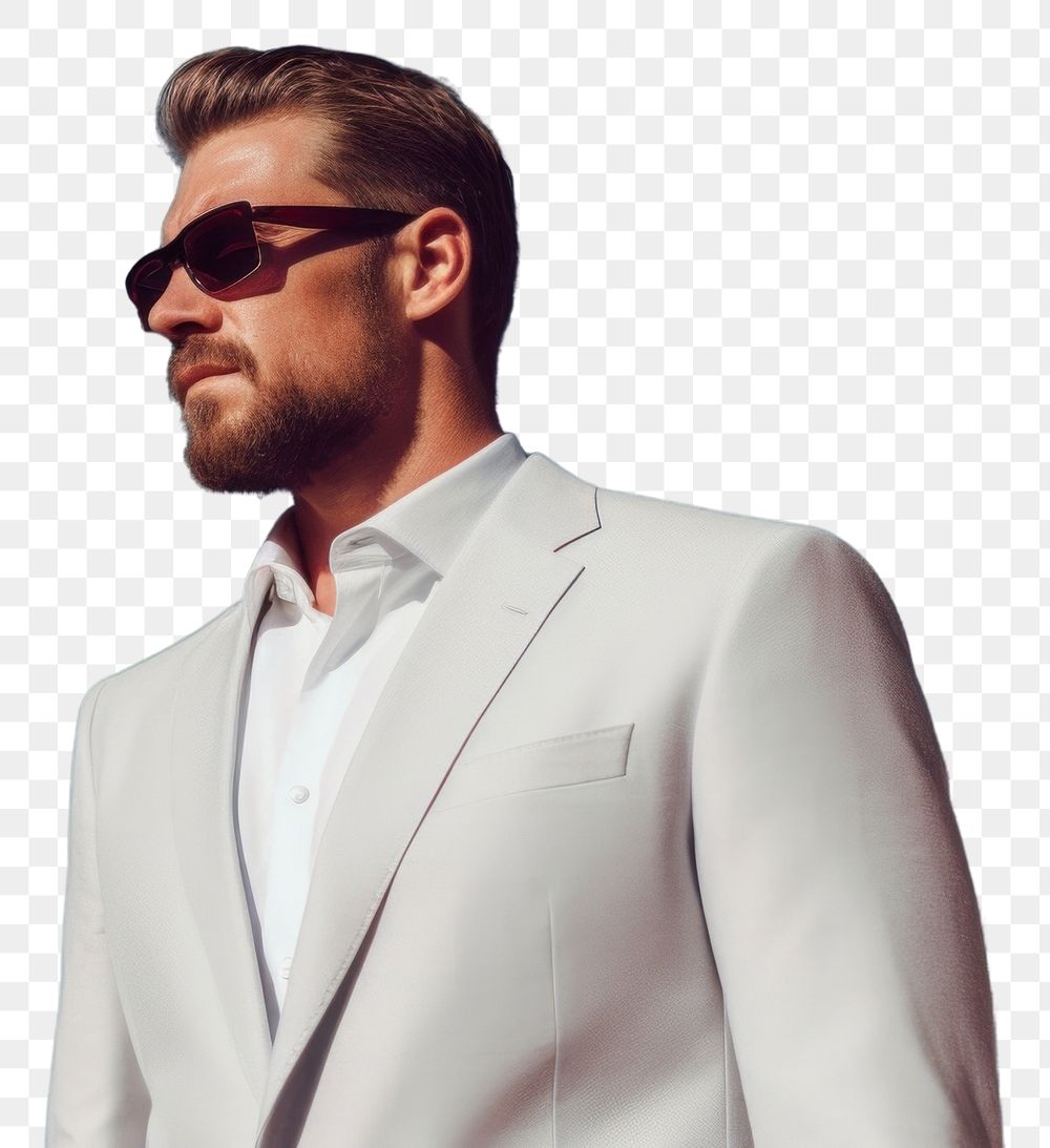 PNG Sunglasses portrait blazer adult. AI generated Image by rawpixel.