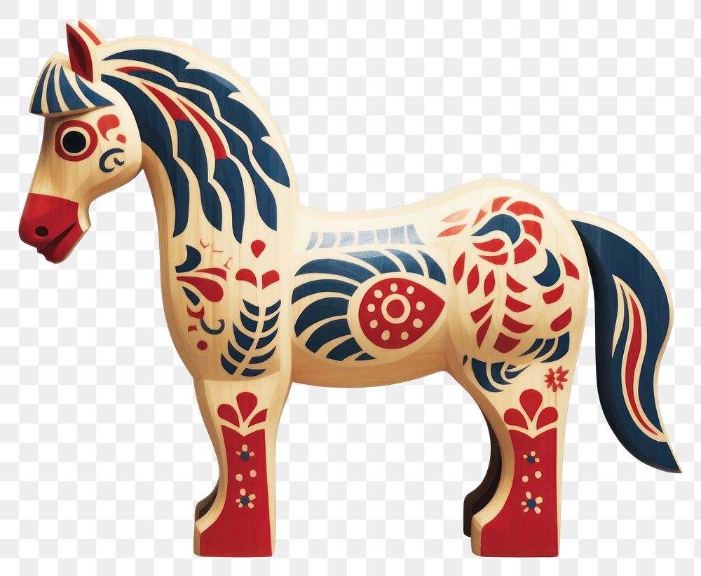 PNG Dala horse mammal animal white background. AI generated Image by rawpixel.