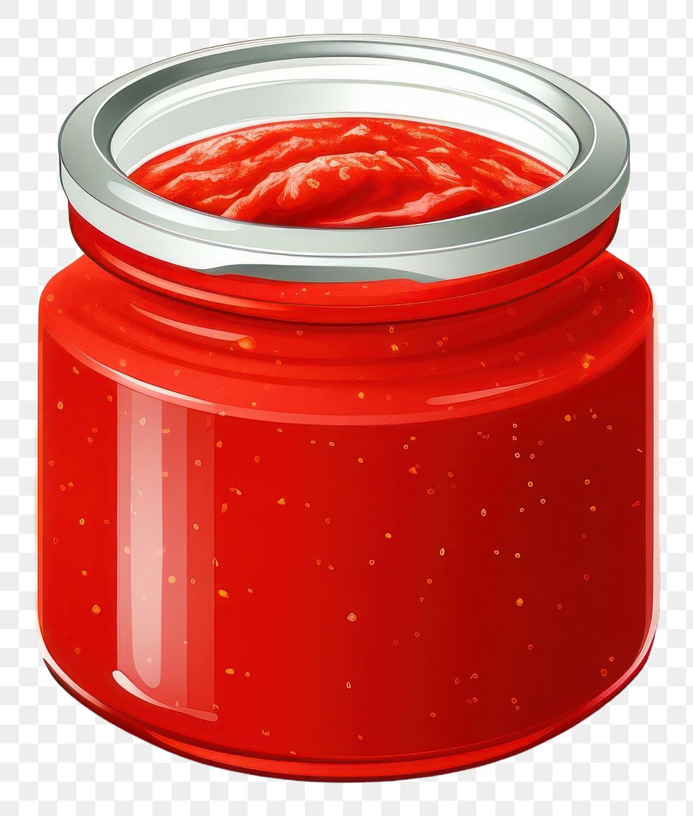 PNG Jar red strawberry preserves. AI generated Image by rawpixel.