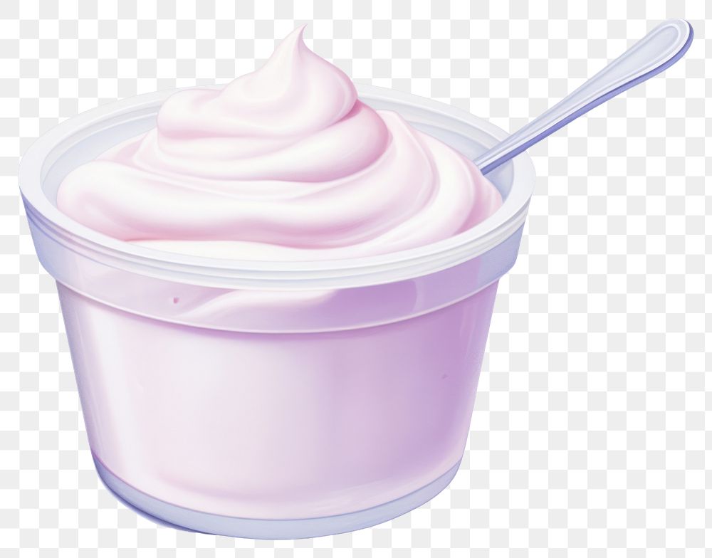 PNG Dessert yogurt cream milk. AI generated Image by rawpixel.