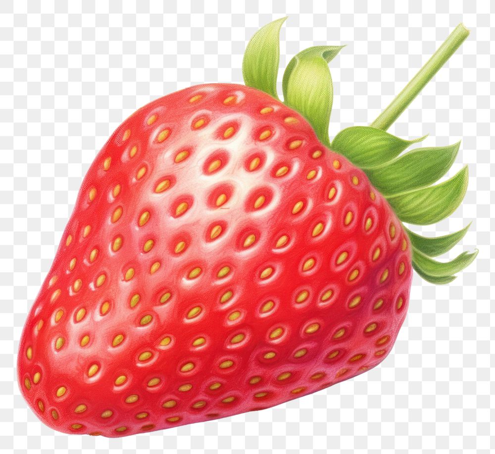 PNG Strawberry fruit plant food. AI generated Image by rawpixel.