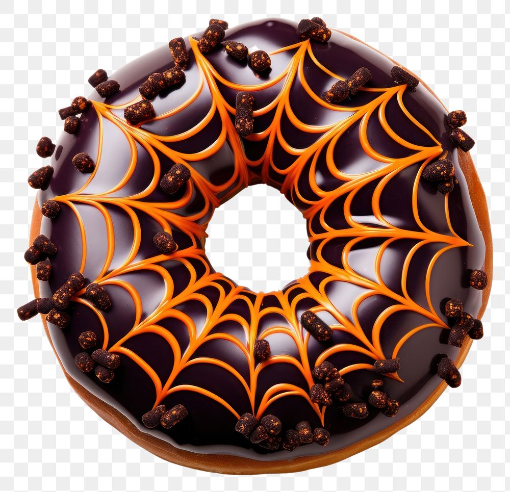 PNG Halloween donut dessert food  