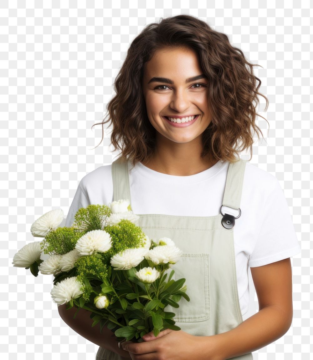 PNG Flower smile plant entrepreneur. AI generated Image by rawpixel.