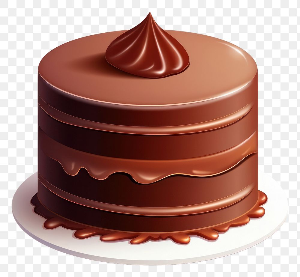 PNG Cake chocolate dessert food. AI generated Image by rawpixel.