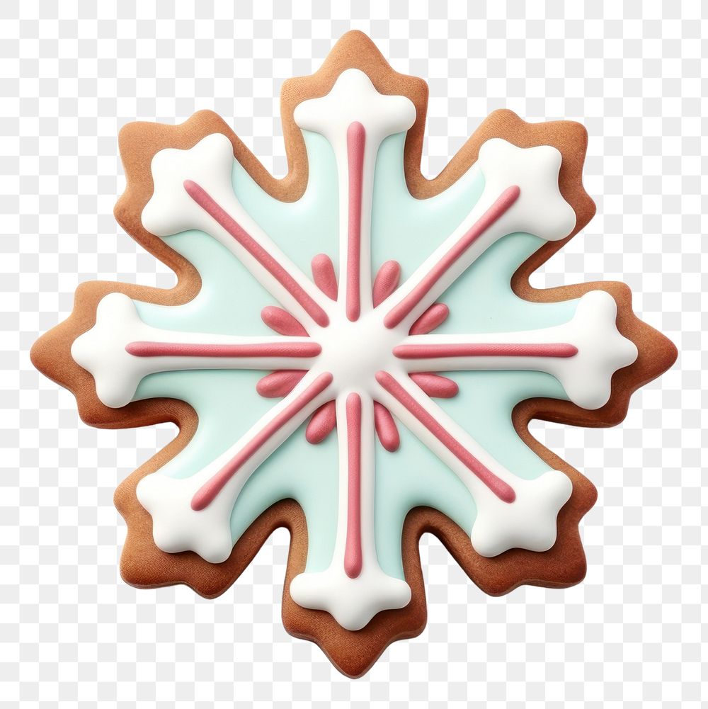 PNG Cookie gingerbread christmas dessert. 