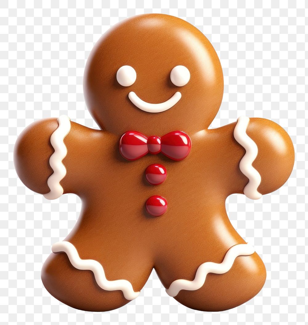 PNG Gingerbread cookie christmas dessert. AI generated Image by rawpixel.