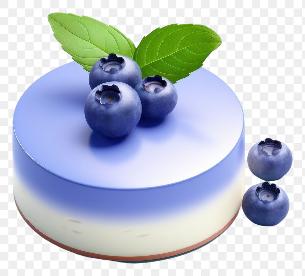 PNG Blueberry cake dessert fruit. AI generated Image by rawpixel.