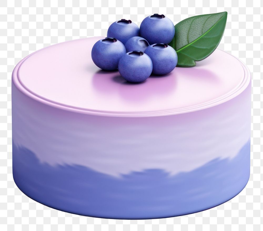 PNG Blueberry cake dessert fruit. AI generated Image by rawpixel.