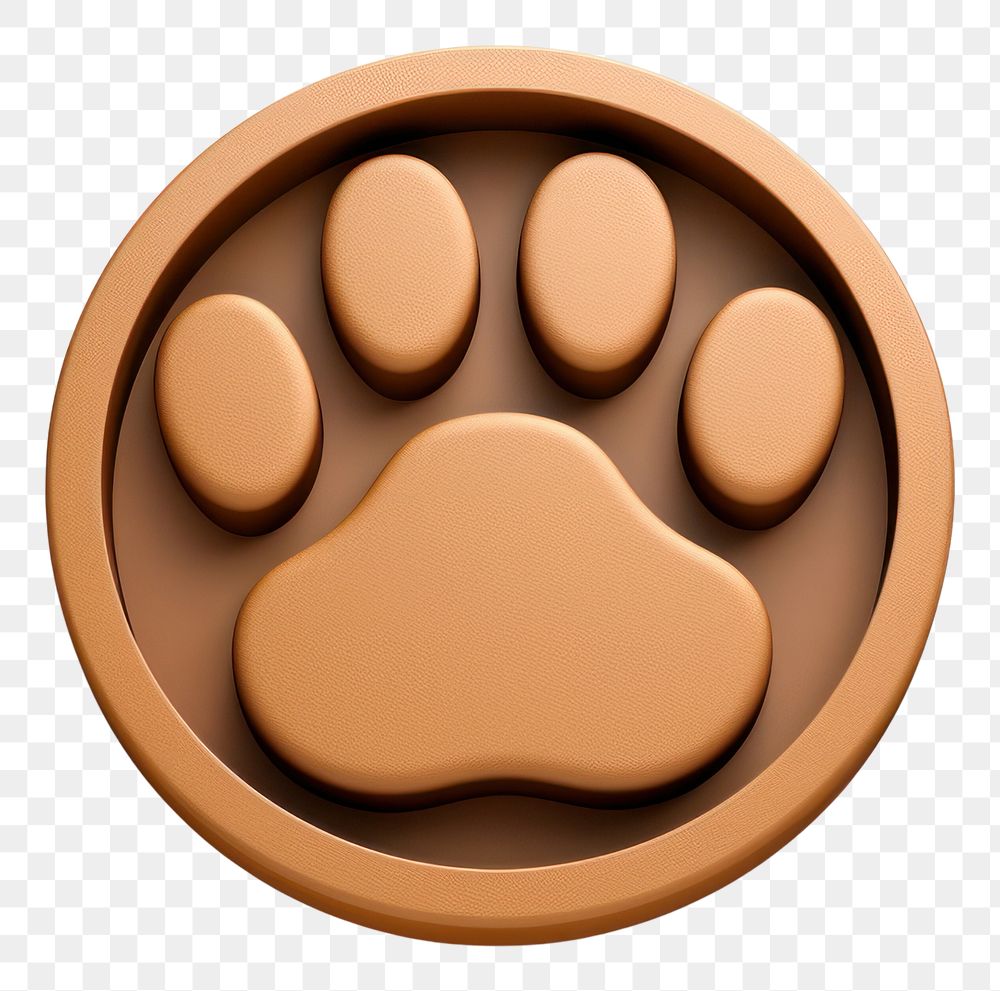 PNG Circle brown dog white background. AI generated Image by rawpixel.