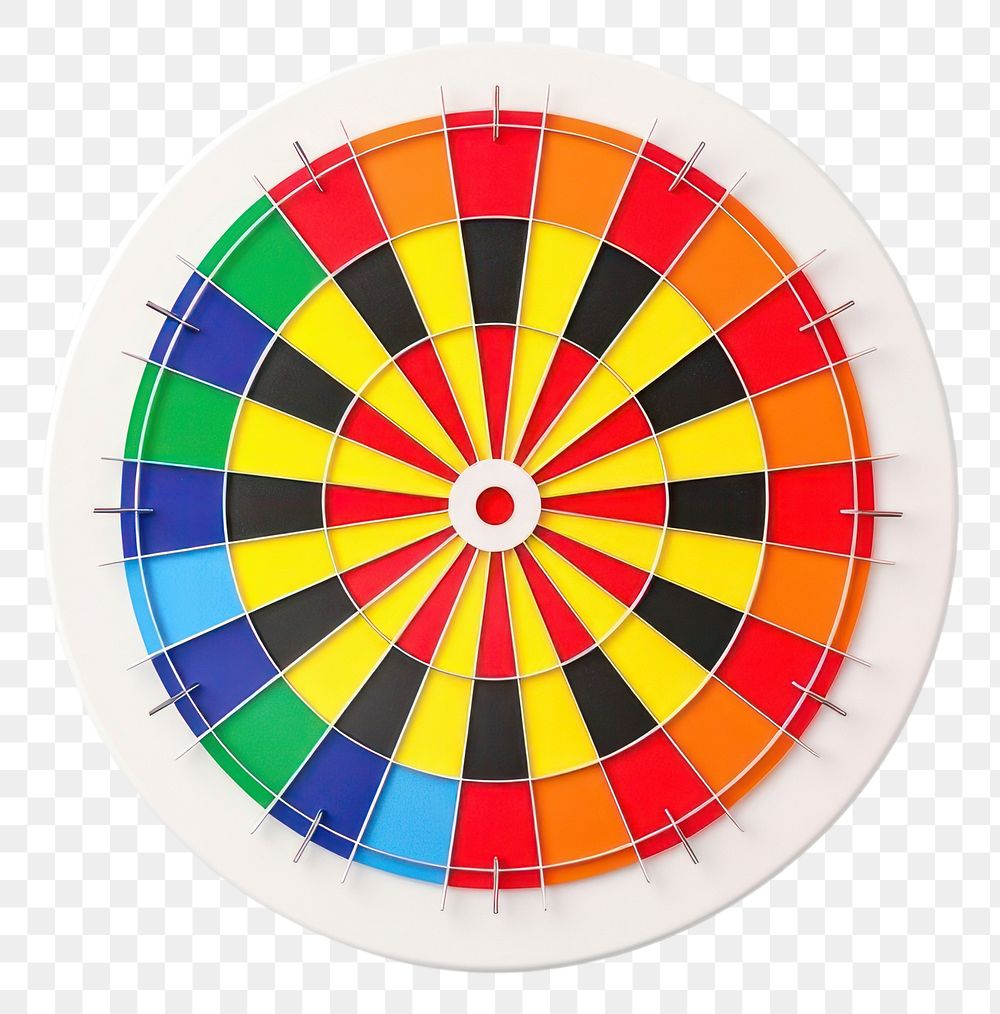 PNG Darts dartboard game white background. AI generated Image by rawpixel.