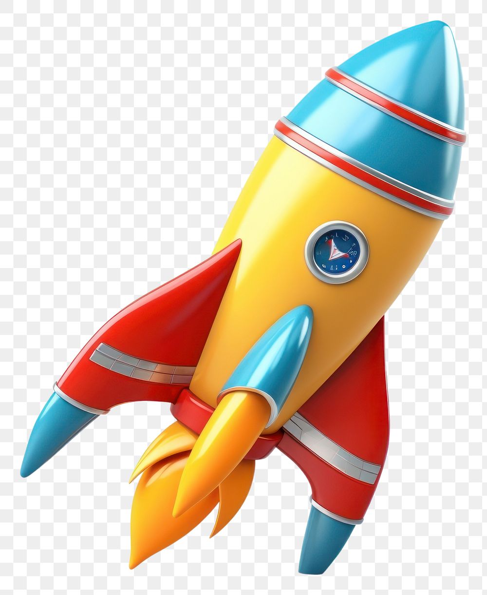 PNG Rocket vehicle toy white background. AI generated Image by rawpixel.