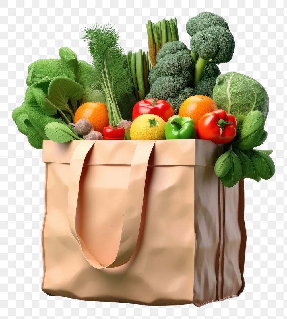PNG Food bag vegetable plant. AI generated Image by rawpixel.